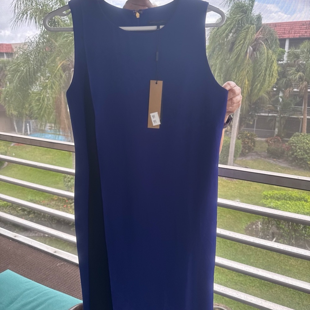 Elegant Blue Midi Dress
